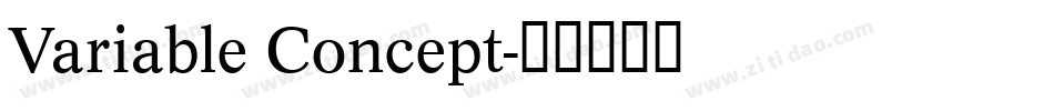 Variable Concept字体转换